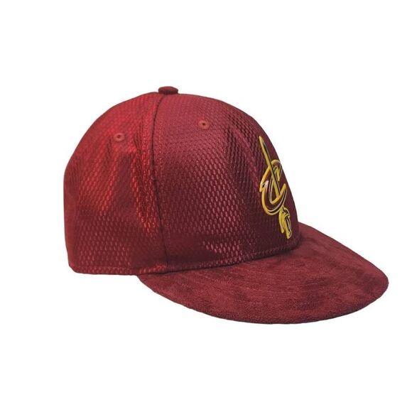 New Era Men's Maroon NBA Cavaliers 59FIFTY Fitted Cap Size 7 3/4 - Picture 7 of 8